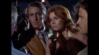 Reporter Kimberly Wells (Jane Fonda) powers through in the aftermath of The China Syndrome