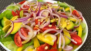 Salad: Cucumber Tomato Avocado Salad Recipe. ira cookingnime