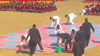 Karate show in nepal apf school