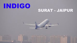 INDIGO Airbus A320NEO(VT-IVH)|Surat -Jaipur Flight Evening Takeoff From Surat International Airport