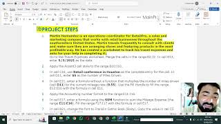 Shelly Cashman Excel 2019 | Module 1: End of Module Project 2  Retail Pro