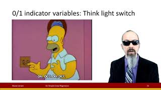 12.6 Simple Linear Regression - Binary Independent Variables