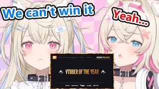 FuwaMoco explained why they can't win the award for VTuber of the Year