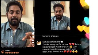 aari live🔥🔥🔥 Sanam comment |aari reply