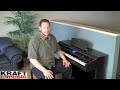 kraft music yamaha arius ydp v240 digital piano demo