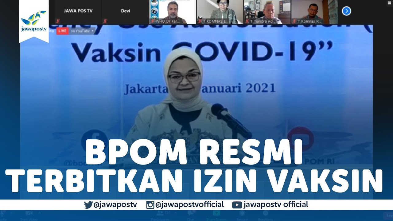 BPOM Resmi Terbitkan Izin Penggunaan Darurat Vaksin Corona Sinovac ...