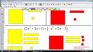 Adding Polynomials using Algebra Tiles