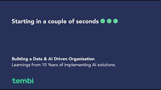 Webinar: How to build data and AI-driven organisations