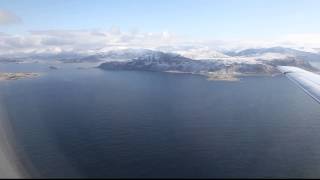 Landing at Alesund Airport - KLM first flight