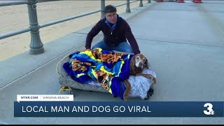 Local man and dog go viral