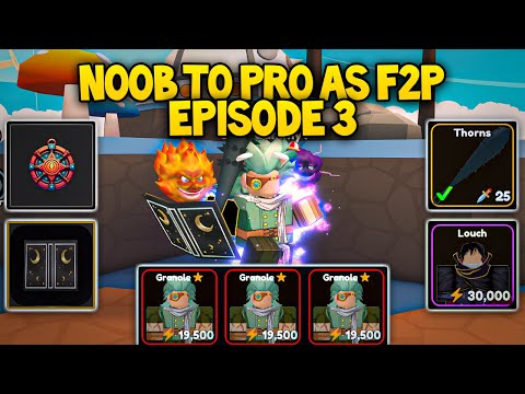 Noob To Pro As "F2P" [Episode-3]  Anime Punch Simulator  Roblox
