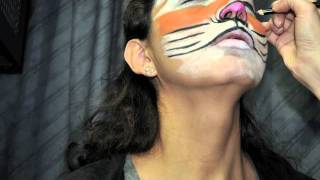 Face Tiger Makeup Tutorial Time Lapse Great for Halloween