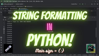 17.String formatting in Python|Difficulty Level-Easy