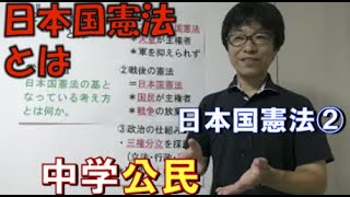 日本国憲法②　日本国憲法とは(中学社会　公民的分野)