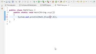 Java Programming - 25 - Math Class Methods