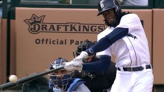 TB@DET: Maybin opens the scoring with a solo home run