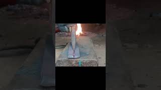 #shorts #blacksmithing how to make slingshot from iron #viral