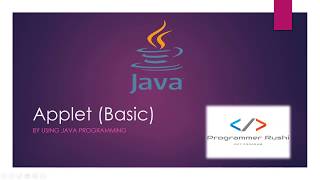 #Programming #programmerRushi Applet in JAVA