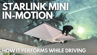 Testing the Starlink Mini In-Motion