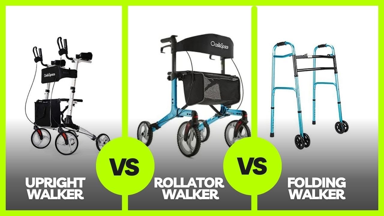 Upright Walker Vs Rollator Vs Folding Walker: How To Choose? - YouTube