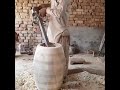 Professional Skill Men Making Wooden Drum.