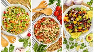 3 No Cook Lunch Recipes | Easy Bean Salads