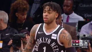 D'Angelo Russell Hits 7 Straight Threes In First Quarter Against Raptors! Raptors vs Nets!