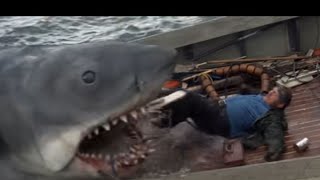 A huge shark attacks people in the beach #Movieforhalloween