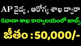 AP వైద్య , ఆరోగ్య శాఖ ద్వారా రవాణా శాఖ కార్యాలయంలో జాబ్స్ | Latest jobs in Andhrapradesh | AP Jobs