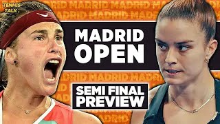 Aryna Sabalenka vs Maria Sakkari | Madrid Open 2023 Semi Final | Tennis Talk Preview
