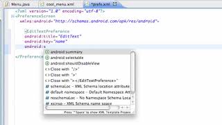 Android Developing Applications Tutorial 54 Setting up Preferences