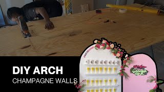 DIY Arch Wall Backdrop, Arch Champagne Wall, Custom Wall Decor for Events and More