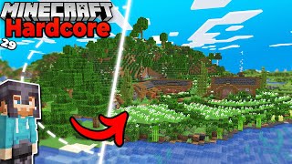 I Transformed a FLOWER FOREST in Hardcore Minecraft Survival
