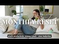 MONTHLY RESET: goal setting & budgeting for June 2024 + an *exciting* announcement!!