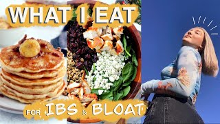 WHAT I EAT IN A DAY FOR IBS AND BLOAT! EASY & HEALTHY MEALS *dairy free and gluten free*