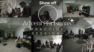 Practice session for Yongkum Fellowship Advent Christmas.