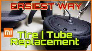 XIAOMI SCOOTER FRONT TIRE AND TUBE REPLACEMENT | EASIEST WAY | SCRATCHLESS | PROPER TECHNIQUE