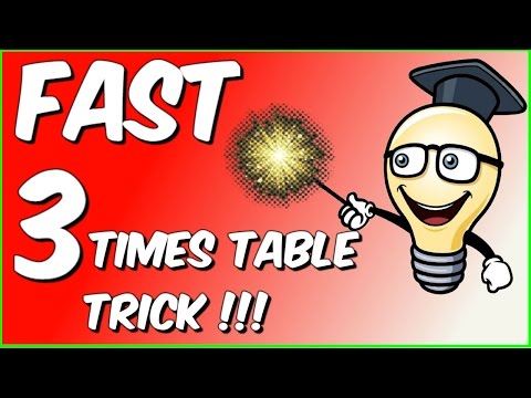 Fast 3 times table trick!!! Fast 3 times table trick!!!