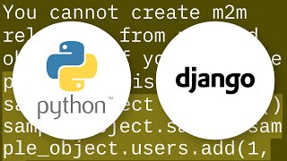 How to create an object for a Django model with a many to many field?
