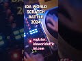 Register now: www.idaworldofficial.com #ida2024 #scratchbattle