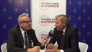 Marszałek Wojciech Saługa na EKG 2018 w Polskim Radiu Katowice. 15.05.2018.