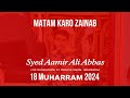 Syed Aamir Ali Abbas | Live Nohakhwani | Imambarga Firdaus Mahal Metiaburuj | 18 Muharram 2024-1446