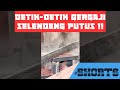 Penggergajian kayu meranti | Detik-detik gergaji selendang putus#shorts#shortsvideoyoutube