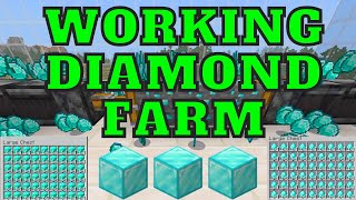 Working Diamond Farm For Minecraft Bedrock Edition 1.16.220 for Ps4, Xbox, MCPE, Windows 10, Switch!