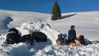 Quinzee Snow Cave | Winter Camping Adventure