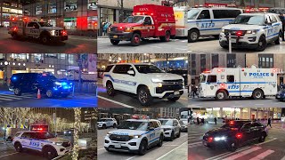 NYPD, FDNY & Other Agencies RESPONDING ON NEW YEAR'S EVE 2025 | 1 HOUR COMPILATION | Rare Vehicles