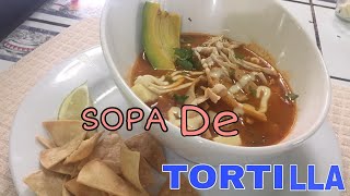 Sopa de tortilla (Receta fácil) 👌🌷| Cristina