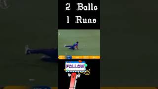 2 Balls 1 Runs Then Catch | Cricket amazing Moment | Karachi King's #cricket #shorts
