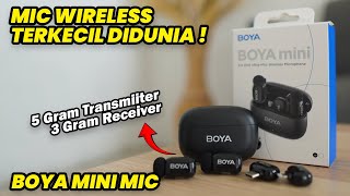 Mic Wireless Paling kecil ! Suara Oke juga Boya Mini Series