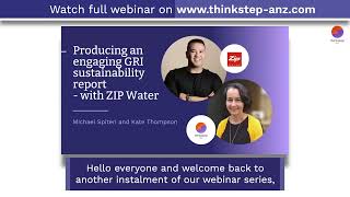 Producing an engaging GRI sustainability report - Webinar with ZIP Water - Trailer